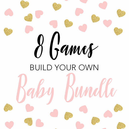8 build your own baby shower games, printable baby shower games, fun baby shower games, popular baby shower games, hilarious baby shower games