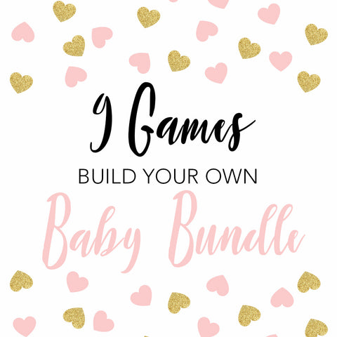 9 build your own baby shower games, fun baby shower games, printable baby shower games, popular baby shower games, print baby shower games