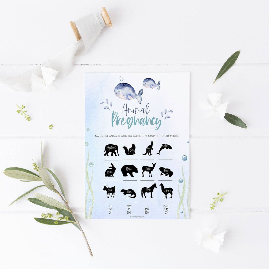 animal pregnancy baby game, Printable baby shower games, whale baby games, baby shower games, fun baby shower ideas, top baby shower ideas, whale baby shower, baby shower games, fun whale baby shower ideas