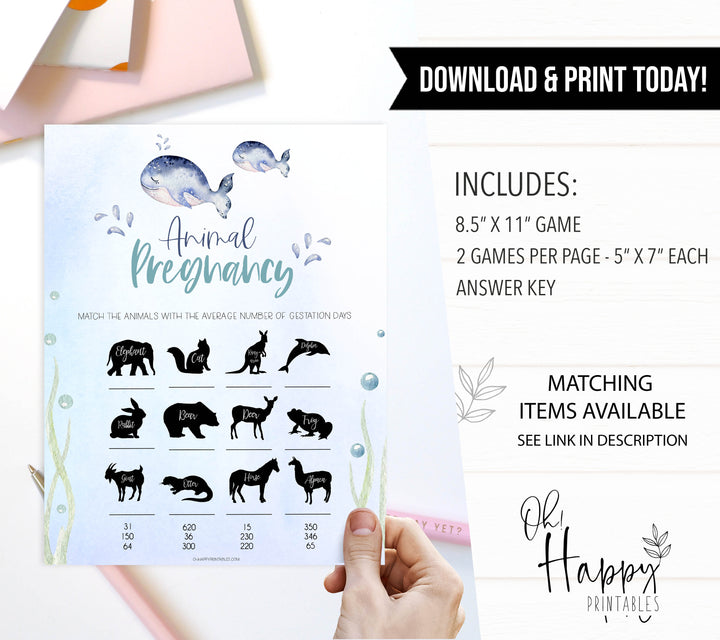 animal pregnancy baby game, Printable baby shower games, whale baby games, baby shower games, fun baby shower ideas, top baby shower ideas, whale baby shower, baby shower games, fun whale baby shower ideas