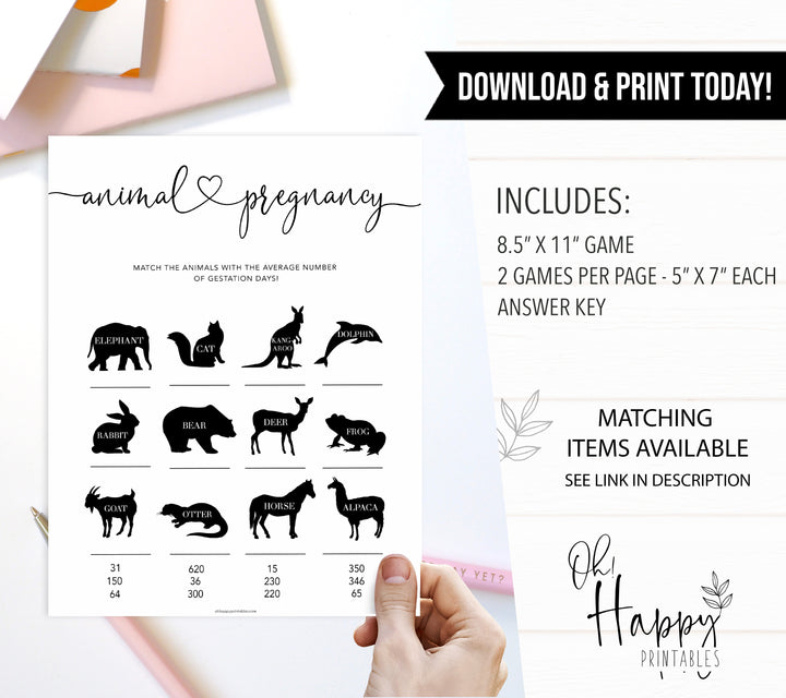 Minimalist baby shower games, animal pregnancy baby game, 10 baby game bundles, fun baby games, printable baby games, top baby games, popular baby games, labor or porn games, neutral baby games, gender reveal games