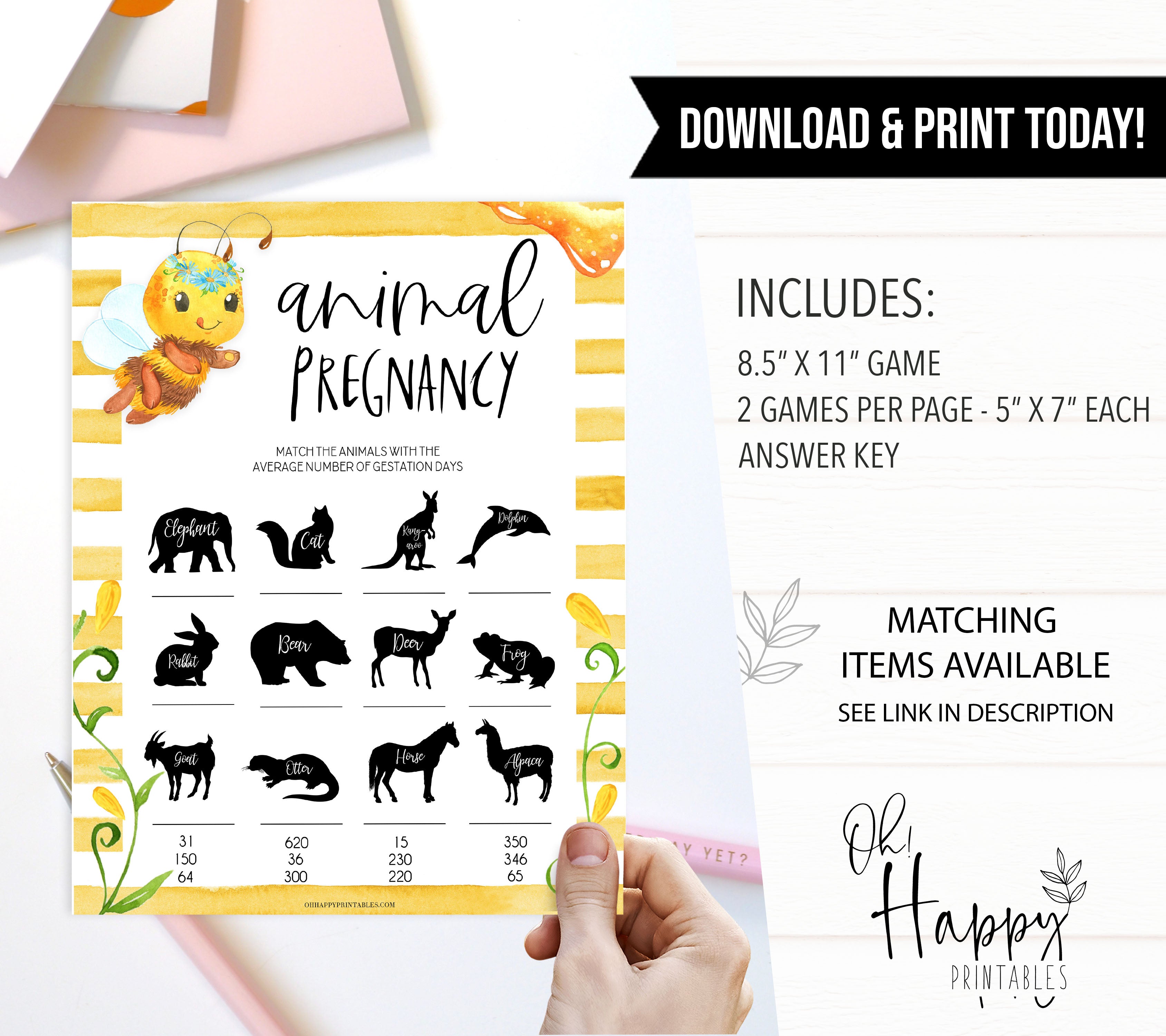 animal pregnancy game, Printable baby shower games, mommy bee fun baby games, baby shower games, fun baby shower ideas, top baby shower ideas, mommy to bee baby shower, friends baby shower ideas
