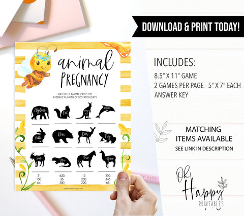 animal pregnancy game, Printable baby shower games, mommy bee fun baby games, baby shower games, fun baby shower ideas, top baby shower ideas, mommy to bee baby shower, friends baby shower ideas