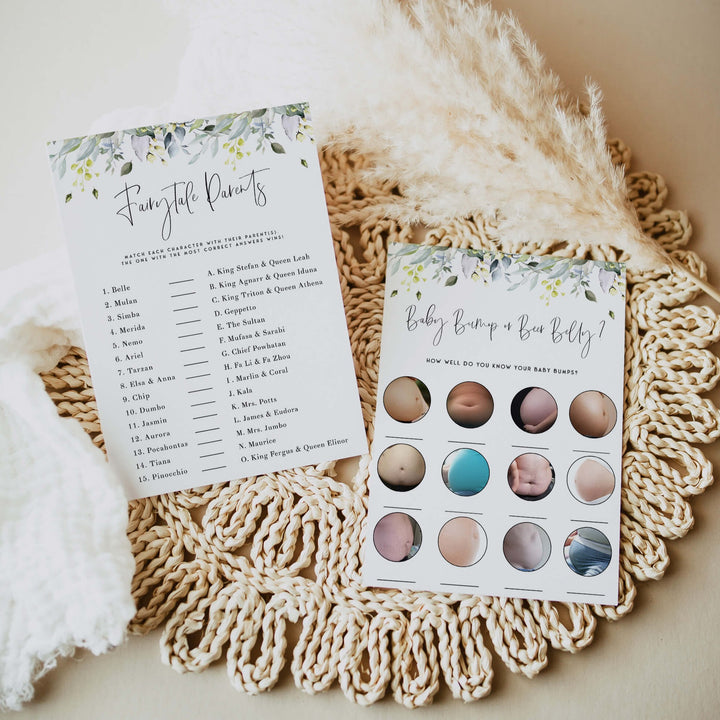 30 editable baby games, summer garden baby shower, editable baby shower games, printable baby shower games, floral baby shower games, fun baby game