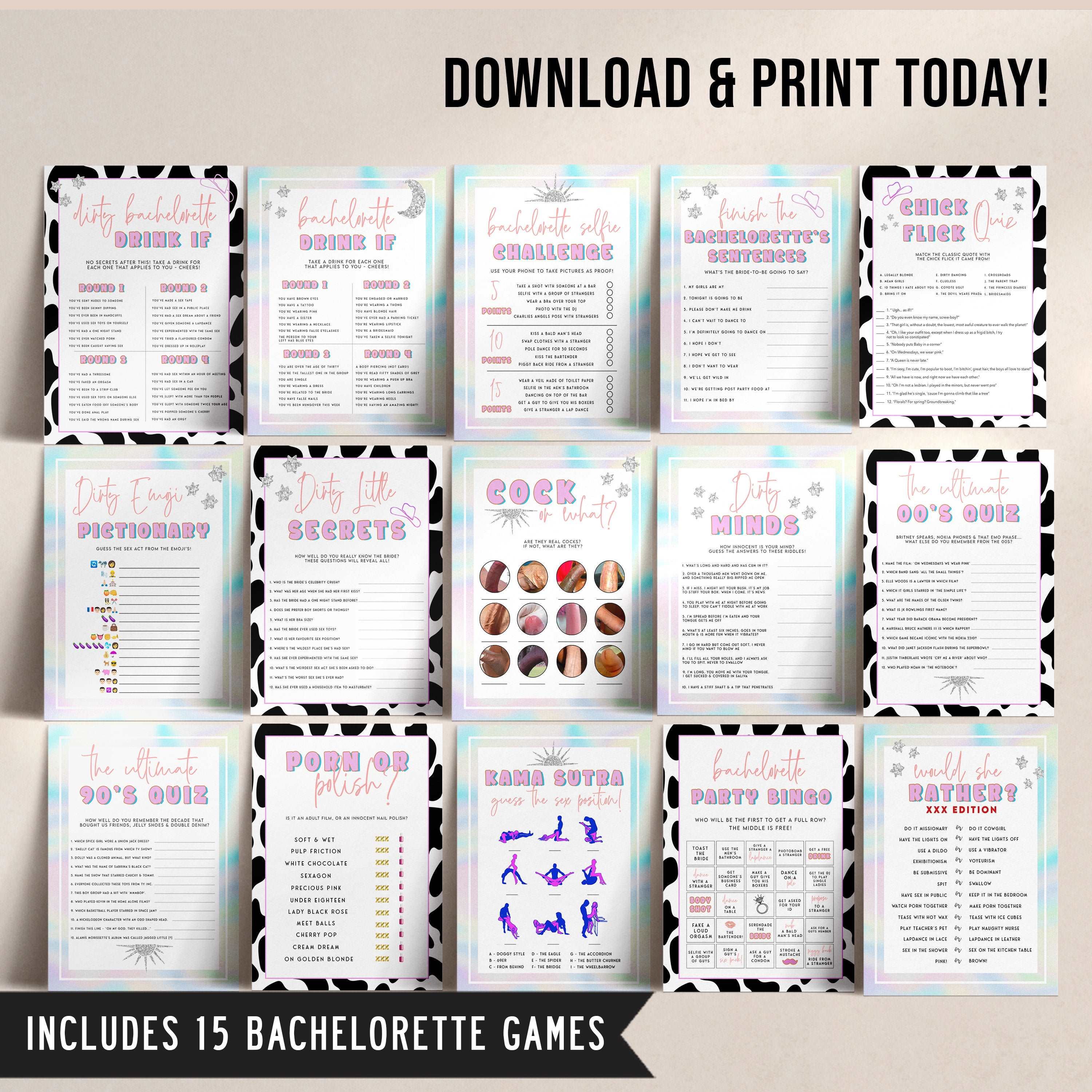 space cowgirl bachelorette party, printable bachelorette games, hen party games, cosmic bachelorette games, bachelorette party games