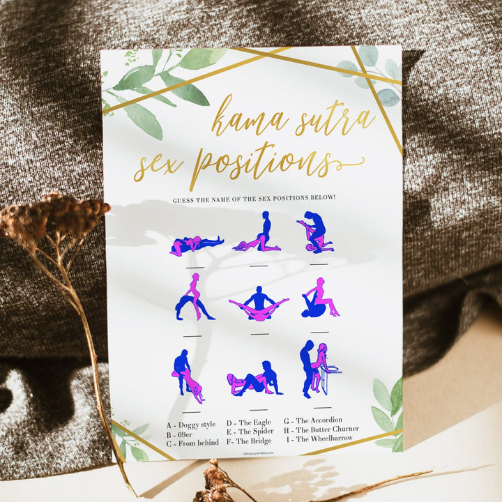 Guess The Sex Position - Gold Greenery