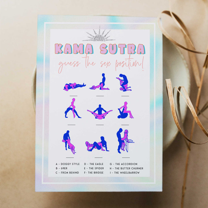 sex positions game, Space cowgirl bachelorette party games, printable bachelorette party games, dirty hen party games, adult party games, disco bachelorette games