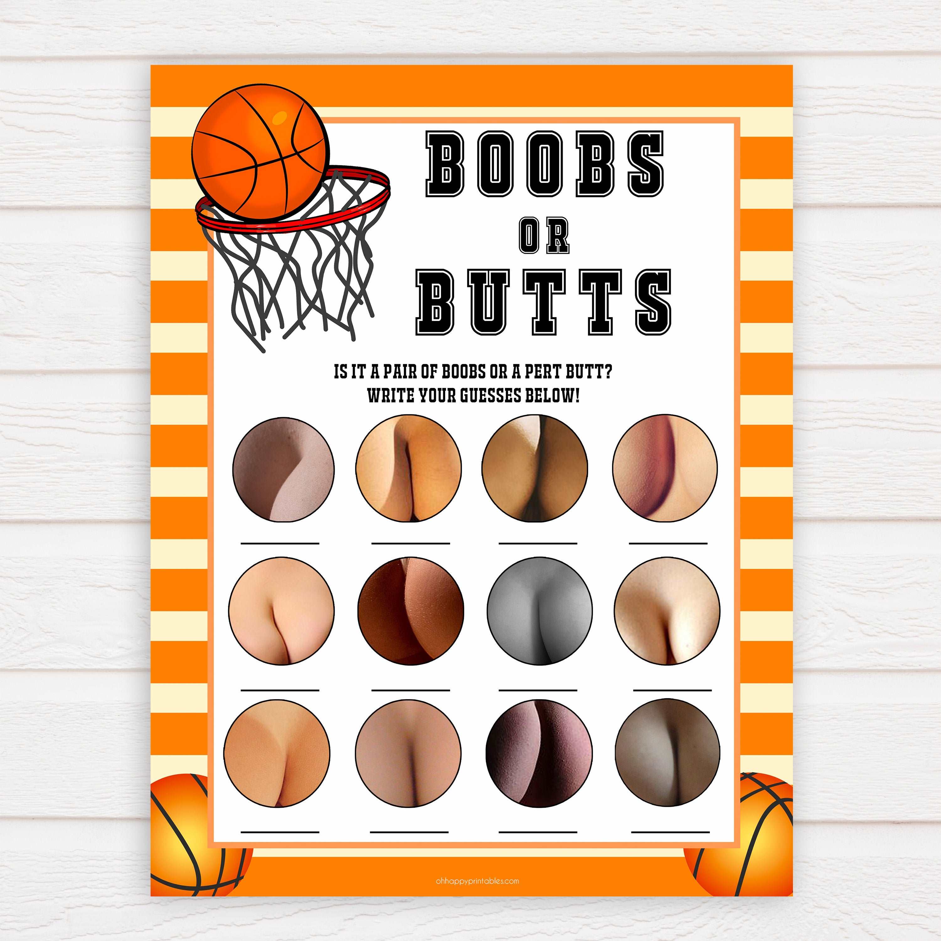 porn or labor, baby bump or beer belly, boobs or butts game, Printable baby shower games, basketball fun baby games, baby shower games, fun baby shower ideas, top baby shower ideas, basketball baby shower, basketball baby shower ideas