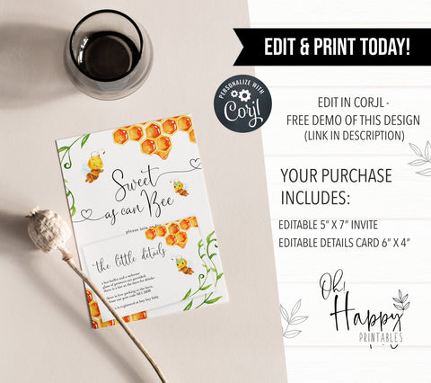 mommy bee baby shower invitations, editable baby shower invitations, printable baby shower invitations, baby shower invitations mobile