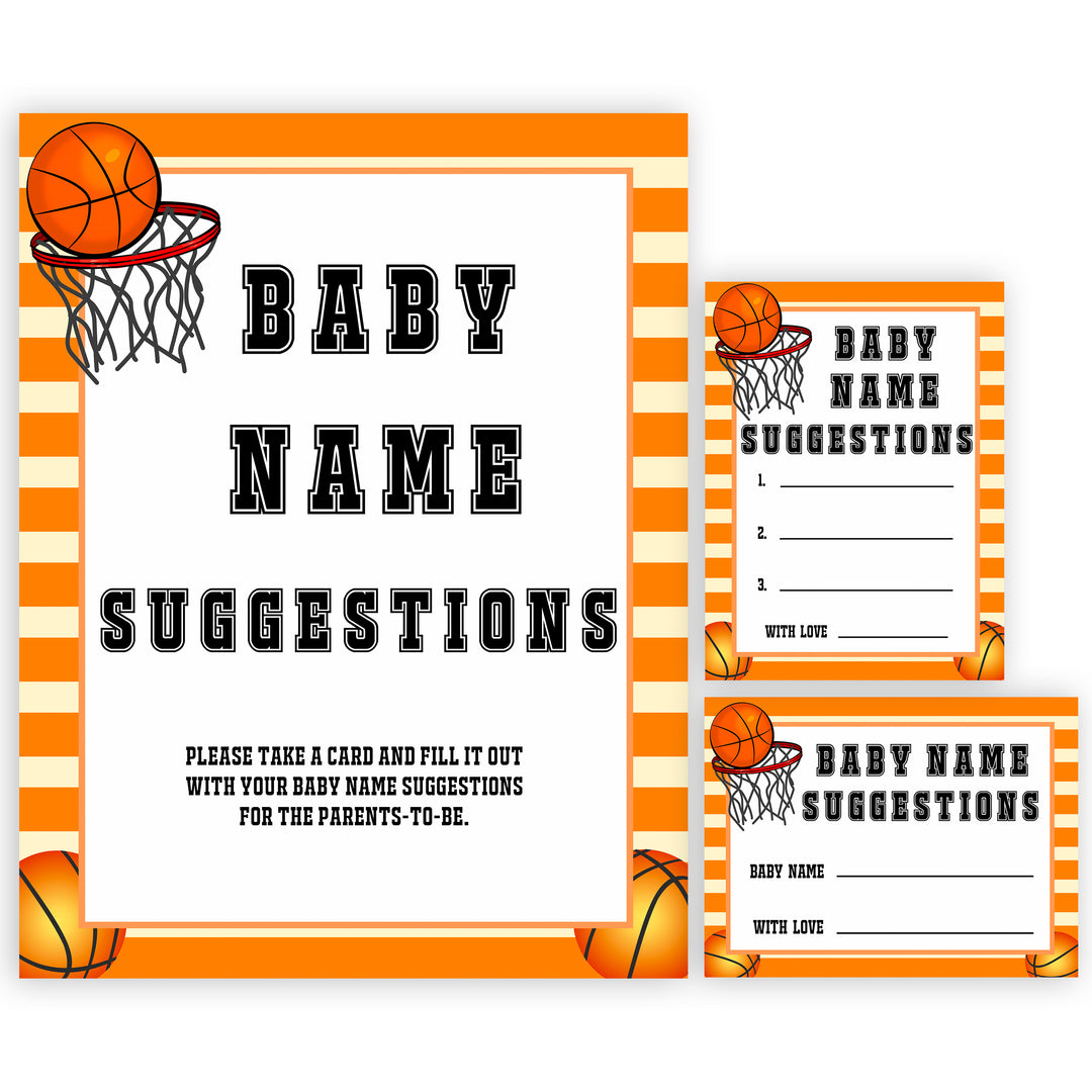 Basketball baby shower games, baby name suggestions, baby game, printable baby games, basket baby games, baby shower games, basketball baby shower idea, fun baby games, popular baby games