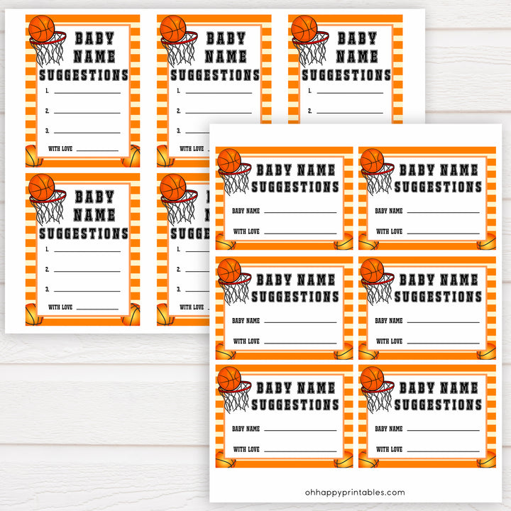 Basketball baby shower games, baby name suggestions, baby game, printable baby games, basket baby games, baby shower games, basketball baby shower idea, fun baby games, popular baby games