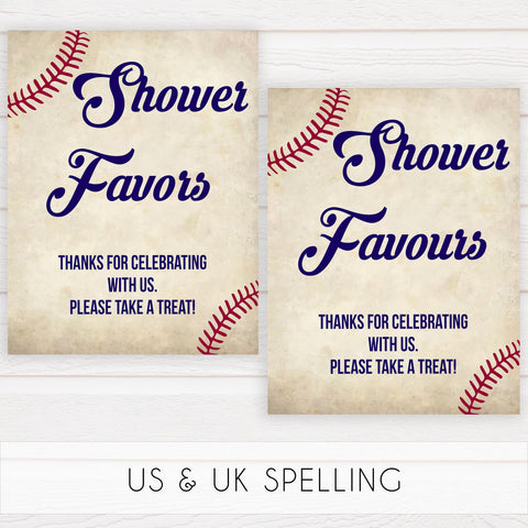 8 baby shower signs, 8 baby shower table signs, Baseball baby signs, baseball baby decor, printable baby shower decor, fun baby decor, baby food signs, printable baby shower ideas
