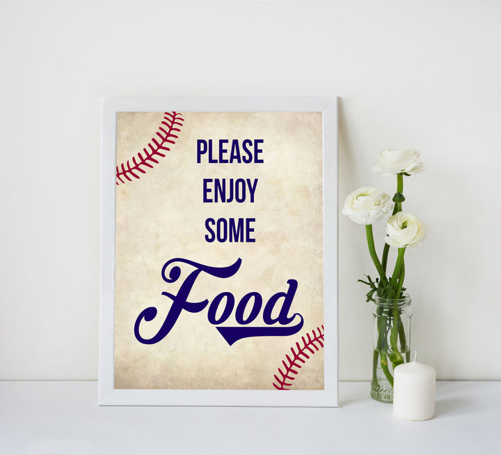 Food baby signs, food table signs, Baseball baby signs, baseball baby decor, printable baby shower decor, fun baby decor, baby food signs, printable baby shower ideas