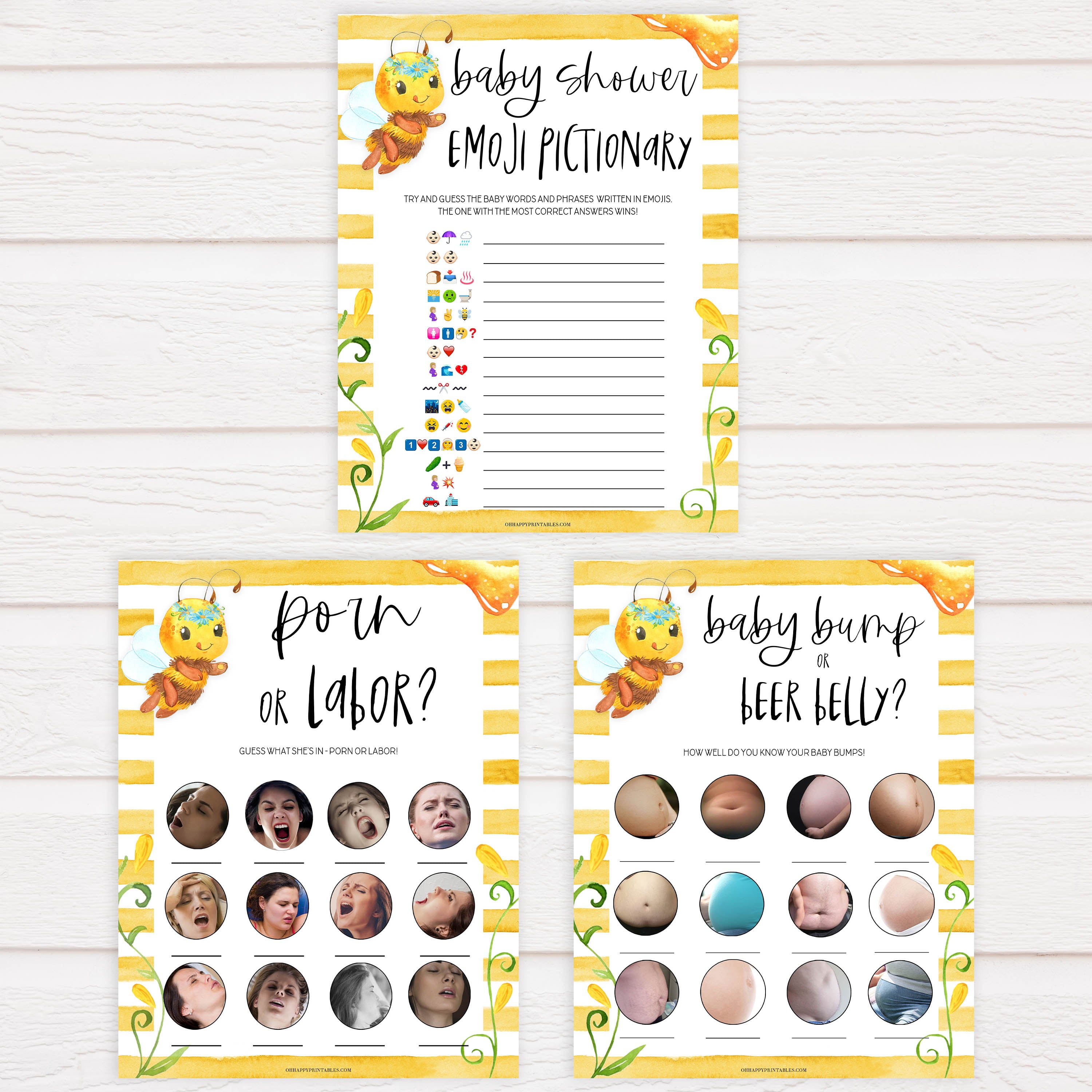 7 baby shower games bundle, Printable baby shower games, mommy bee fun baby games, baby shower games, fun baby shower ideas, top baby shower ideas, mommy to bee baby shower, friends baby shower ideas