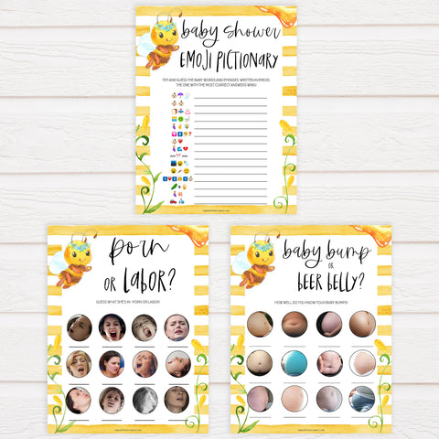 7 baby shower games bundle, Printable baby shower games, mommy bee fun baby games, baby shower games, fun baby shower ideas, top baby shower ideas, mommy to bee baby shower, friends baby shower ideas