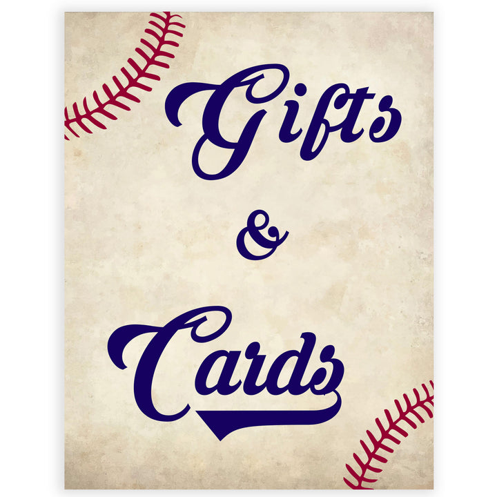 gifts and cards baby sign, gift baby table signs, Baseball baby signs, baseball baby decor, printable baby shower decor, fun baby decor, baby food signs, printable baby shower ideas