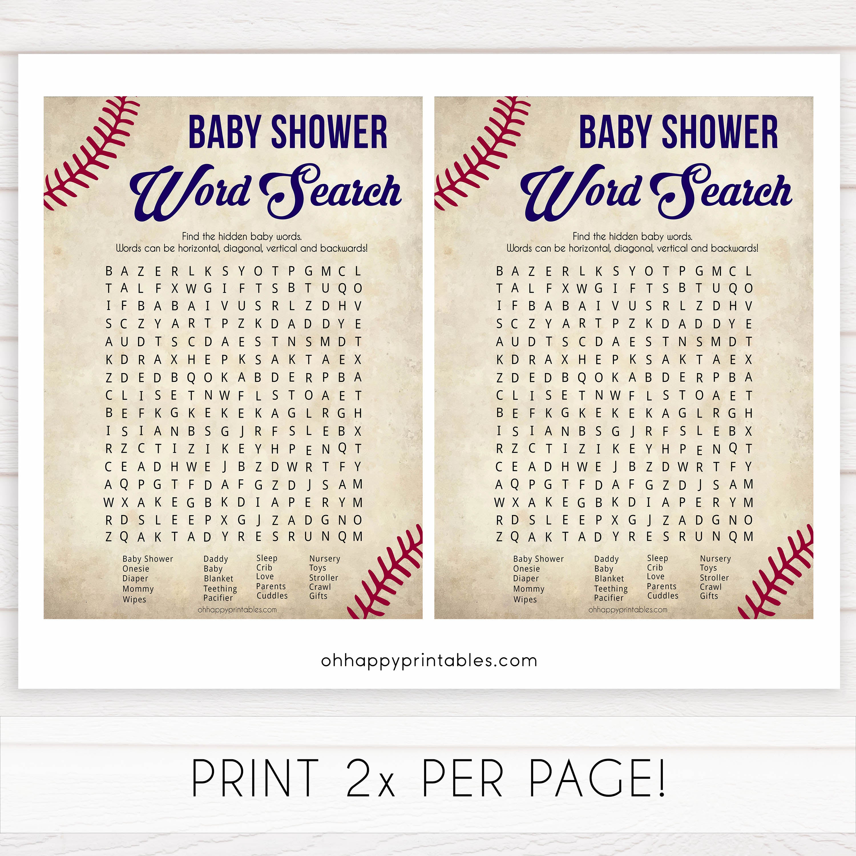baseball baby games, baby word search, baby shower games, printable baby games, fun baby games, top 10 baby games, printable baseball baby games