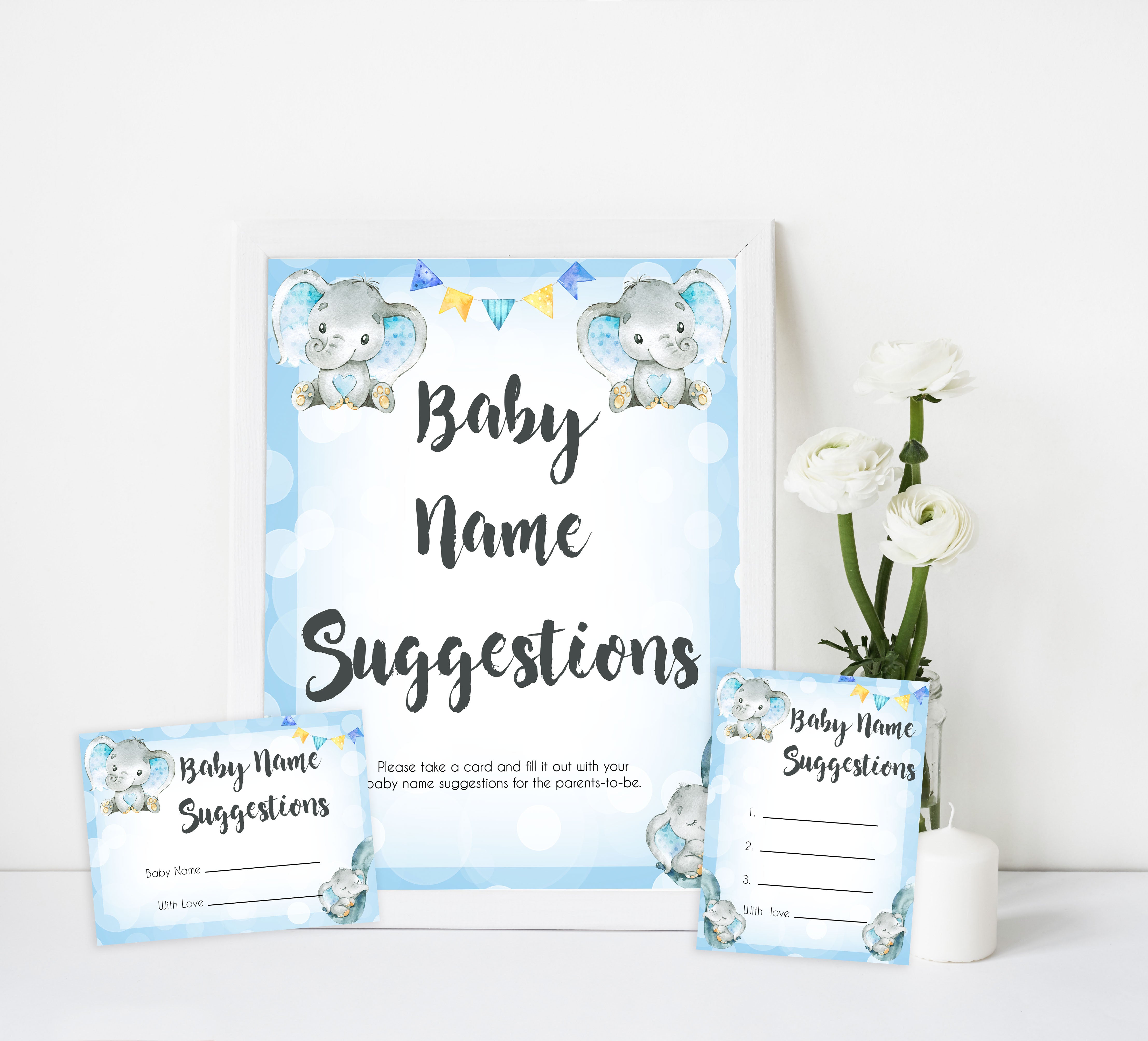  Blue elephant baby games, baby name suggestions, elephant baby games, printable baby games, top baby games, best baby shower games, baby shower ideas, fun baby games, elephant baby shower
