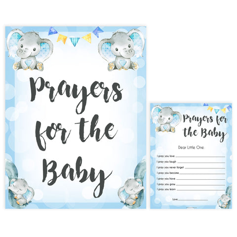 Blue elephant baby games, prayers for the baby, elephant baby games, printable baby games, top baby games, best baby shower games, baby shower ideas, fun baby games, elephant baby shower