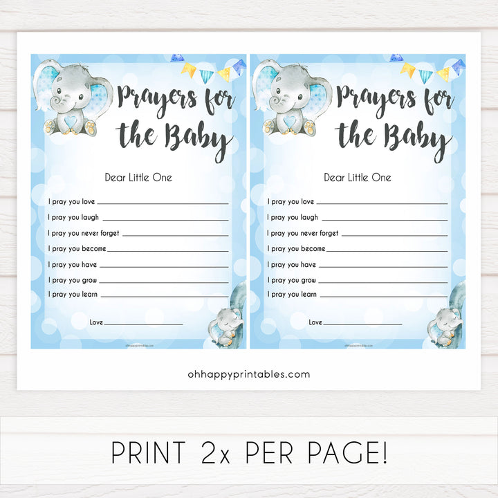 Blue elephant baby games, prayers for the baby, elephant baby games, printable baby games, top baby games, best baby shower games, baby shower ideas, fun baby games, elephant baby shower