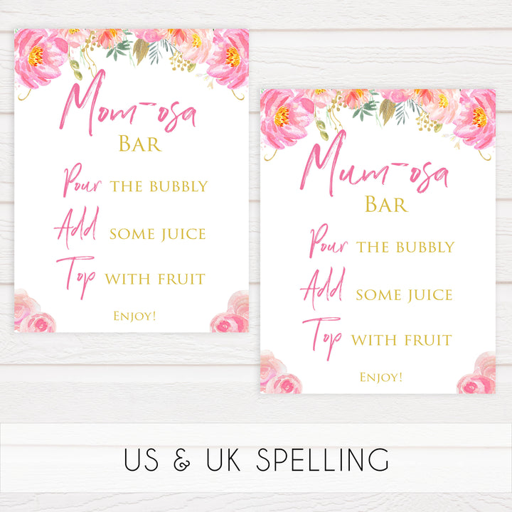 8 baby shower signs, 8 baby table signs, Blush floral baby decor, printable baby table signs, printable baby decor, gold table signs, fun baby signs, floral fun baby table signs
