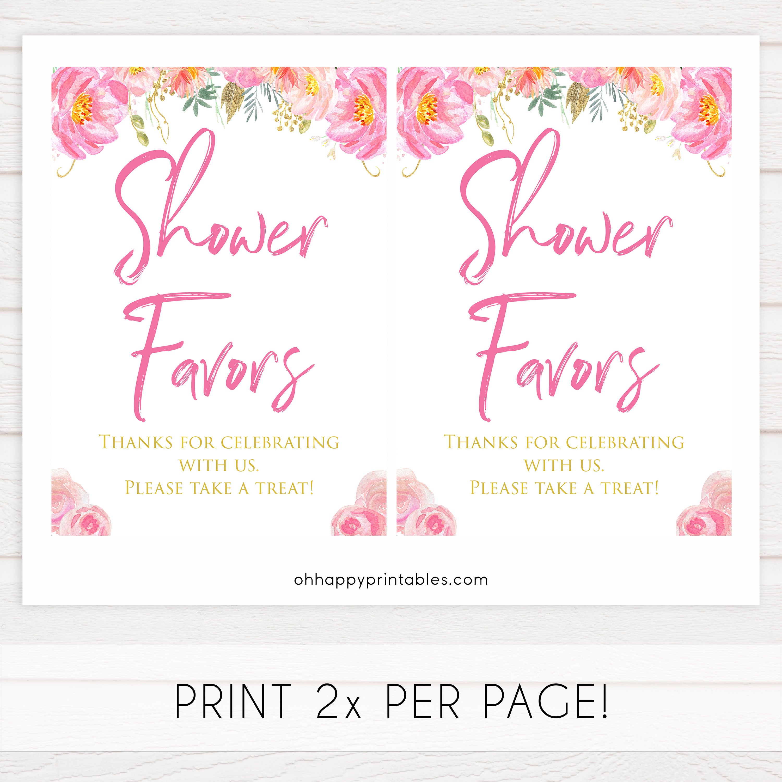 favors baby table sign, favors baby decor, Blush floral baby decor, printable baby table signs, printable baby decor, gold table signs, fun baby signs, floral fun baby table signs
