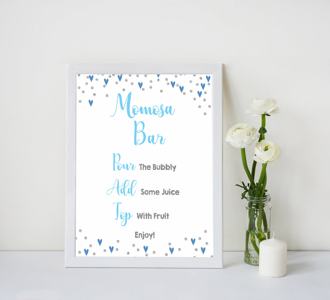 Momosa Sign - Small Blue Hearts