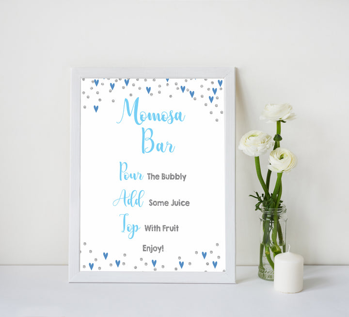 Momosa Sign - Small Blue Hearts