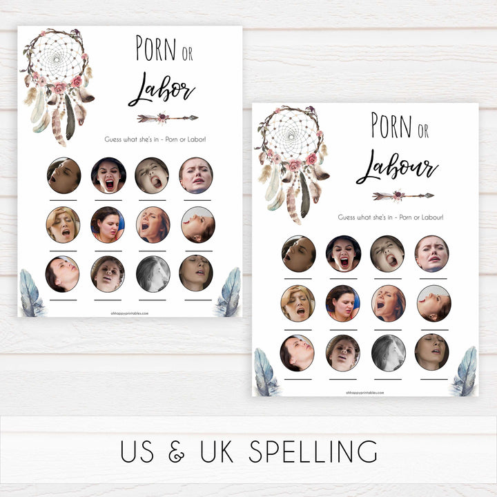 Boho baby games, 10 baby games bundle, fun baby games, printable baby games, top 10 baby games, boho baby shower, baby games, hilarious baby games