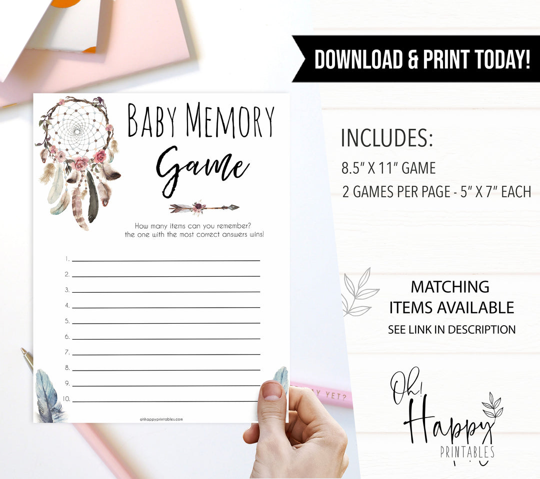 Boho baby games, baby memory baby game, fun baby games, printable baby games, top 10 baby games, boho baby shower, baby games, hilarious baby games
