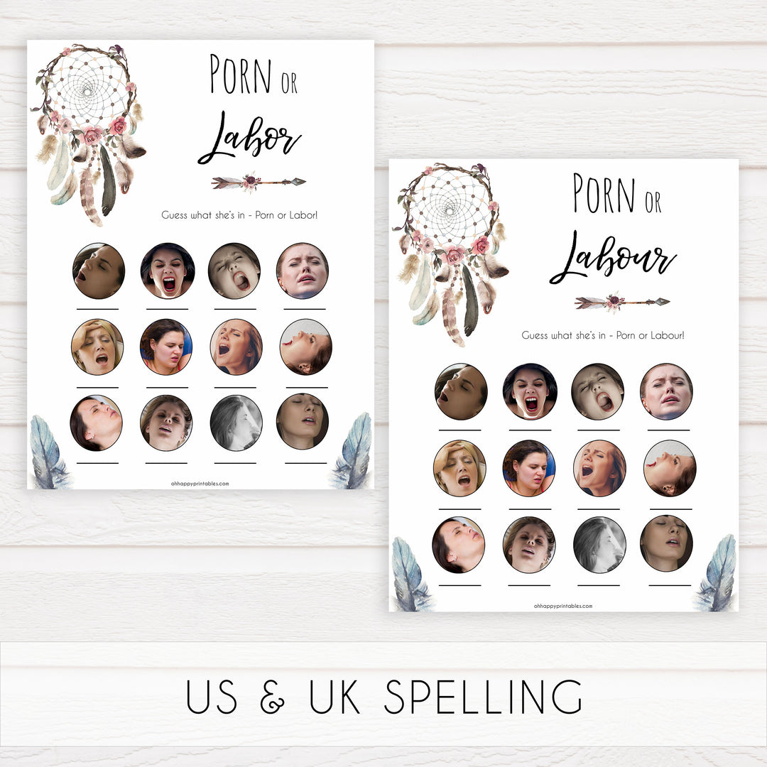 Boho baby games, 7 baby games bundle, fun baby games, printable baby games, top 10 baby games, boho baby shower, baby games, hilarious baby games