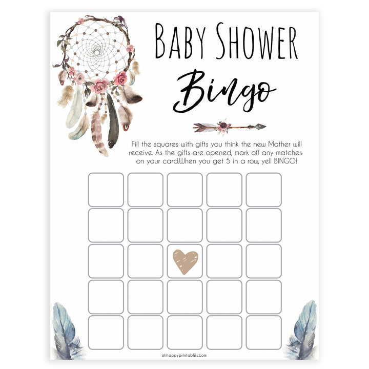 Boho baby games, baby bingo baby game, fun baby games, printable baby games, top 10 baby games, boho baby shower, baby games, hilarious baby games