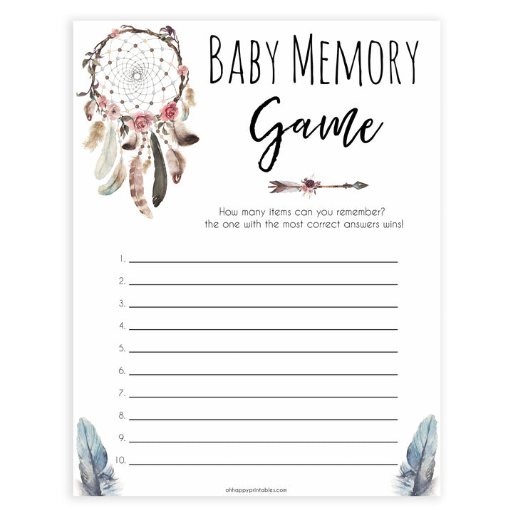 Boho baby games, baby memory baby game, fun baby games, printable baby games, top 10 baby games, boho baby shower, baby games, hilarious baby games