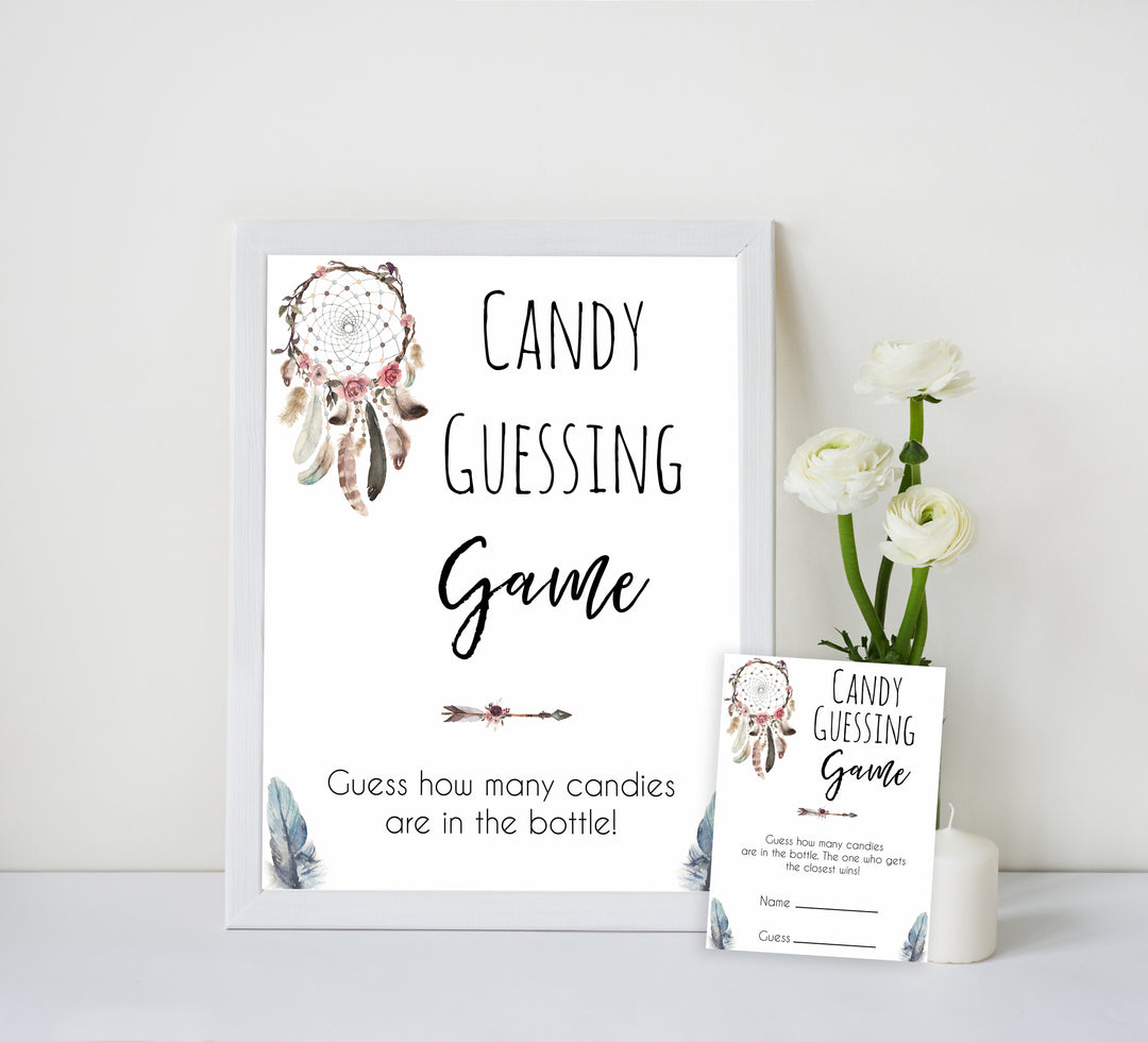 Boho baby games, candy guessing game baby game, fun baby games, printable baby games, top 10 baby games, boho baby shower, baby games, hilarious baby games