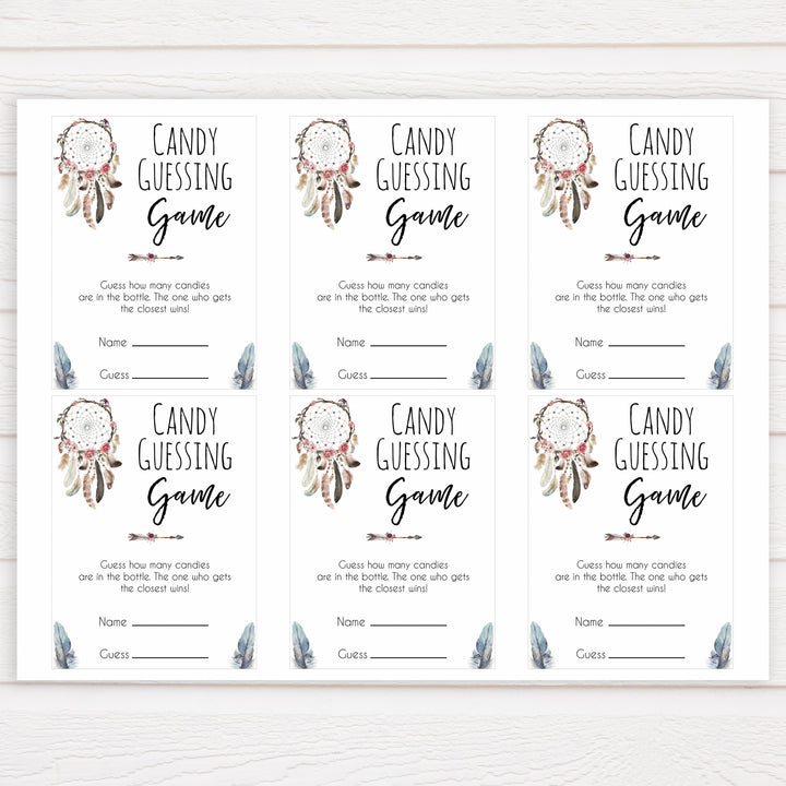 Boho baby games, candy guessing game baby game, fun baby games, printable baby games, top 10 baby games, boho baby shower, baby games, hilarious baby games