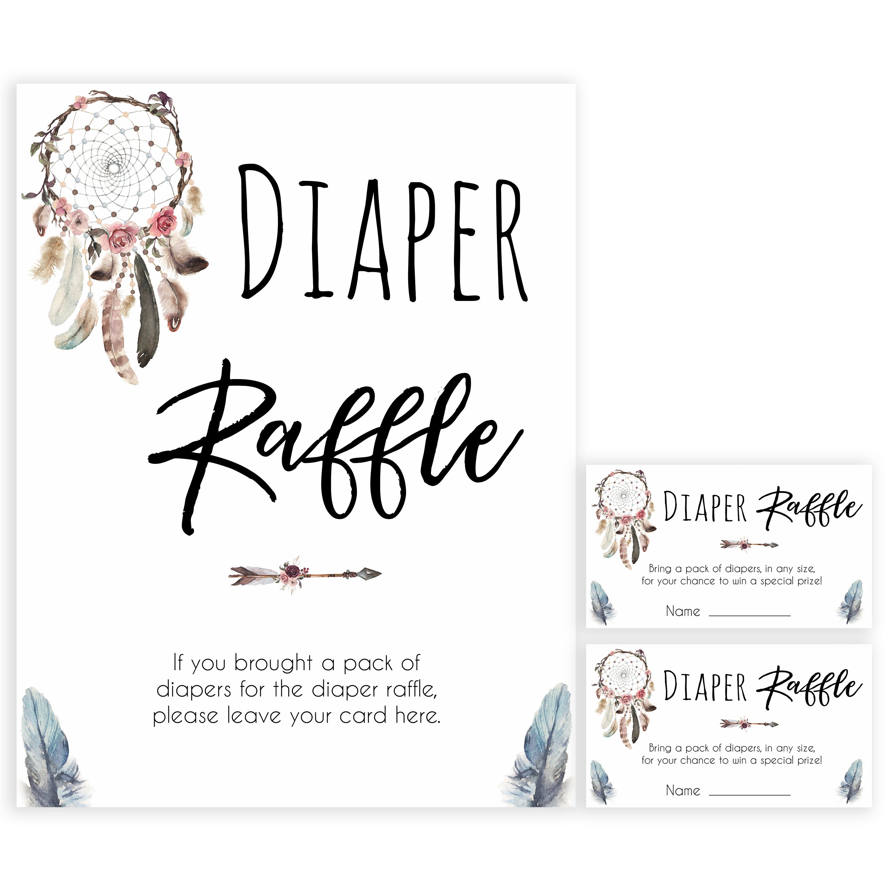 Boho baby games, diaper raffle baby game, fun baby games, printable baby games, top 10 baby games, boho baby shower, baby games, hilarious baby games