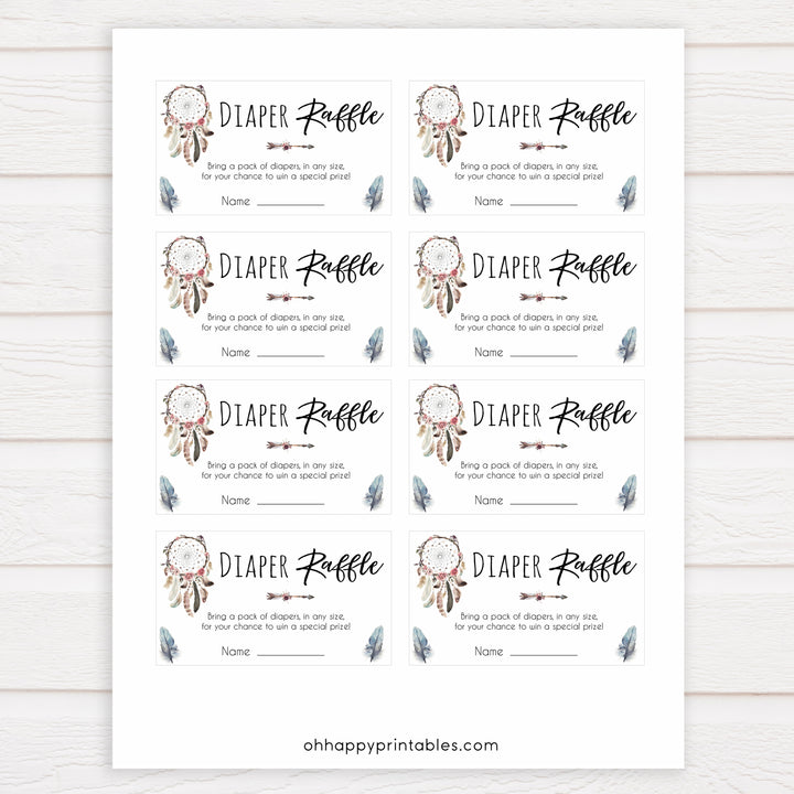 Boho baby games, diaper raffle baby game, fun baby games, printable baby games, top 10 baby games, boho baby shower, baby games, hilarious baby games