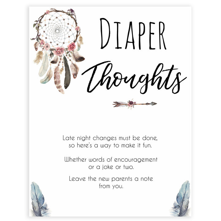 Boho baby games, diaper thoughts baby game, fun baby games, printable baby games, top 10 baby games, boho baby shower, baby games, hilarious baby games