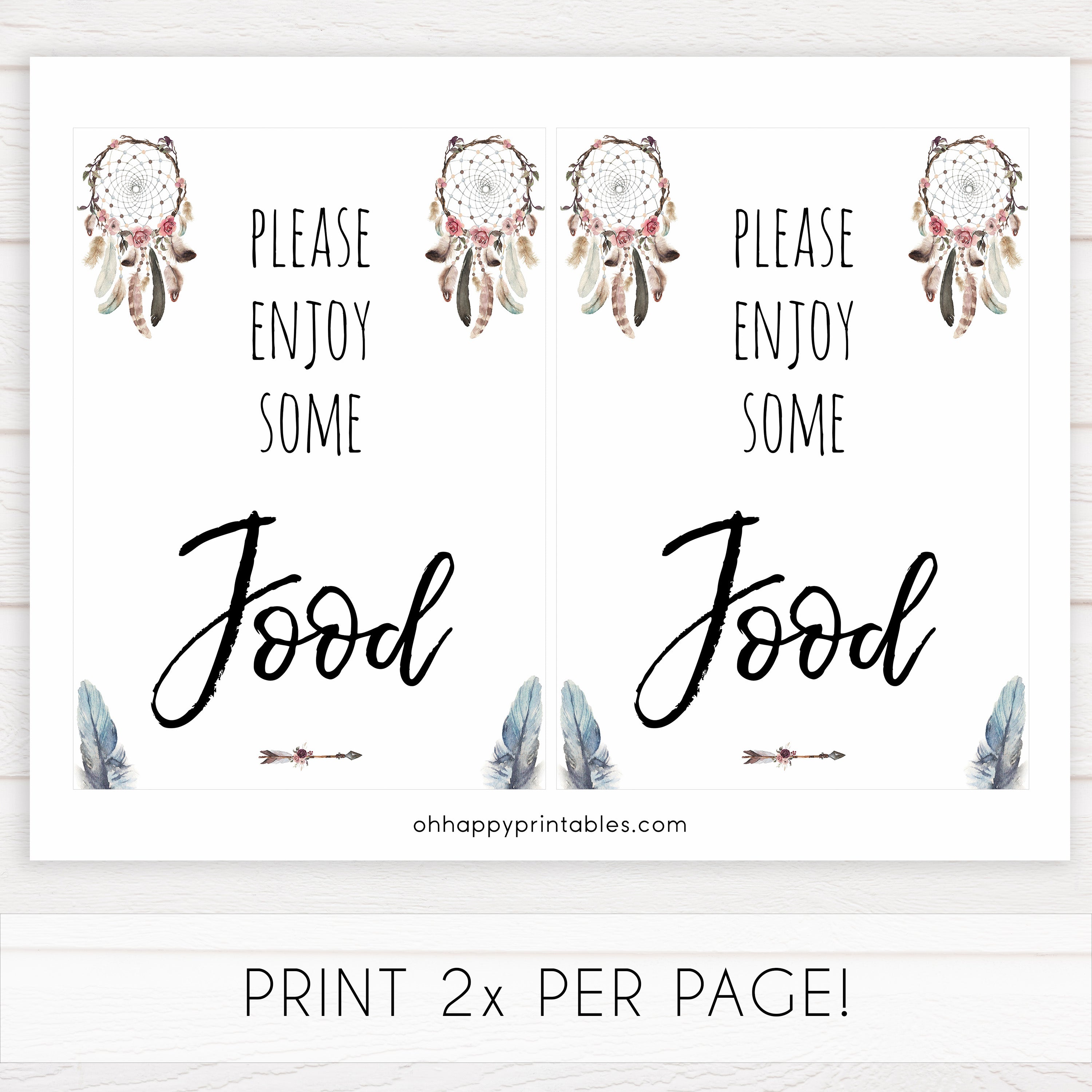 boho baby signs, food table sign, printable baby signs, boho baby decor, fun baby signs, baby shower signs, baby shower decor