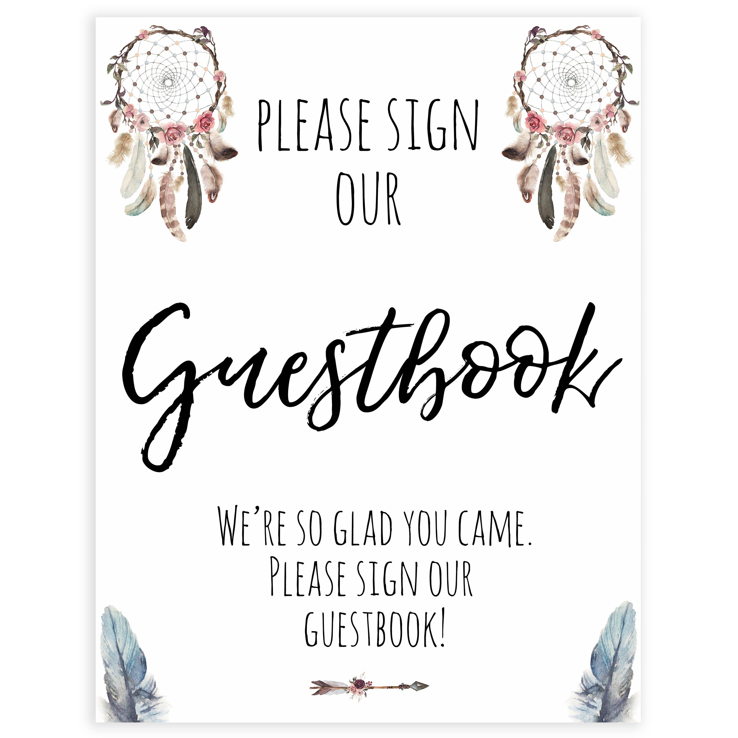 boho baby signs, guestbook baby signs, printable baby signs, boho baby decor, fun baby signs, baby shower signs, baby shower decor