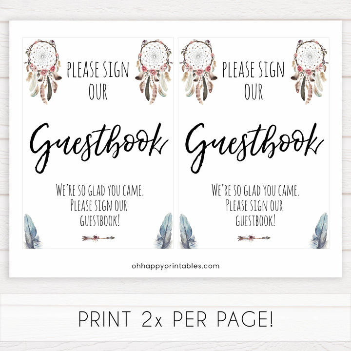 boho baby signs, guestbook baby signs, printable baby signs, boho baby decor, fun baby signs, baby shower signs, baby shower decor