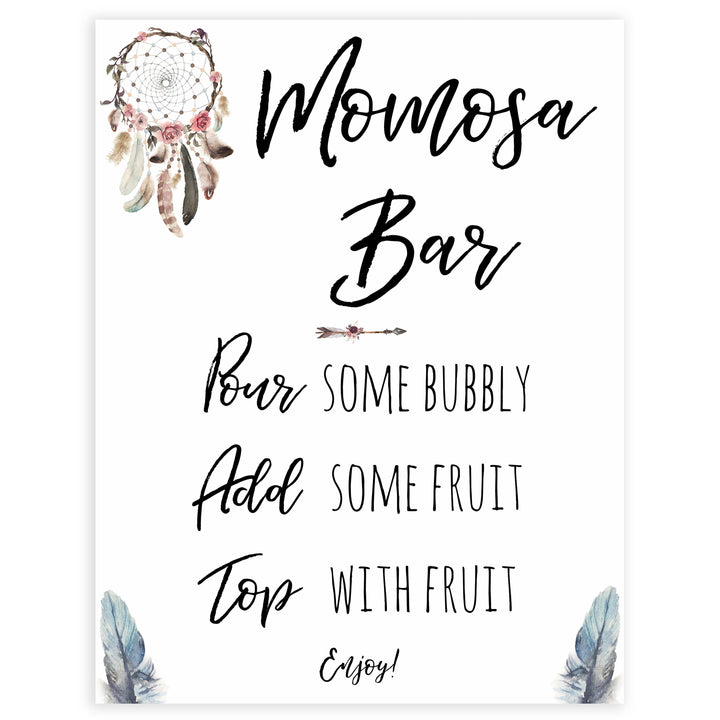 boho baby signs, momosa baby signs,, mumosa, mom-osa, mum-osa printable baby signs, boho baby decor, fun baby signs, baby shower signs, baby shower decor