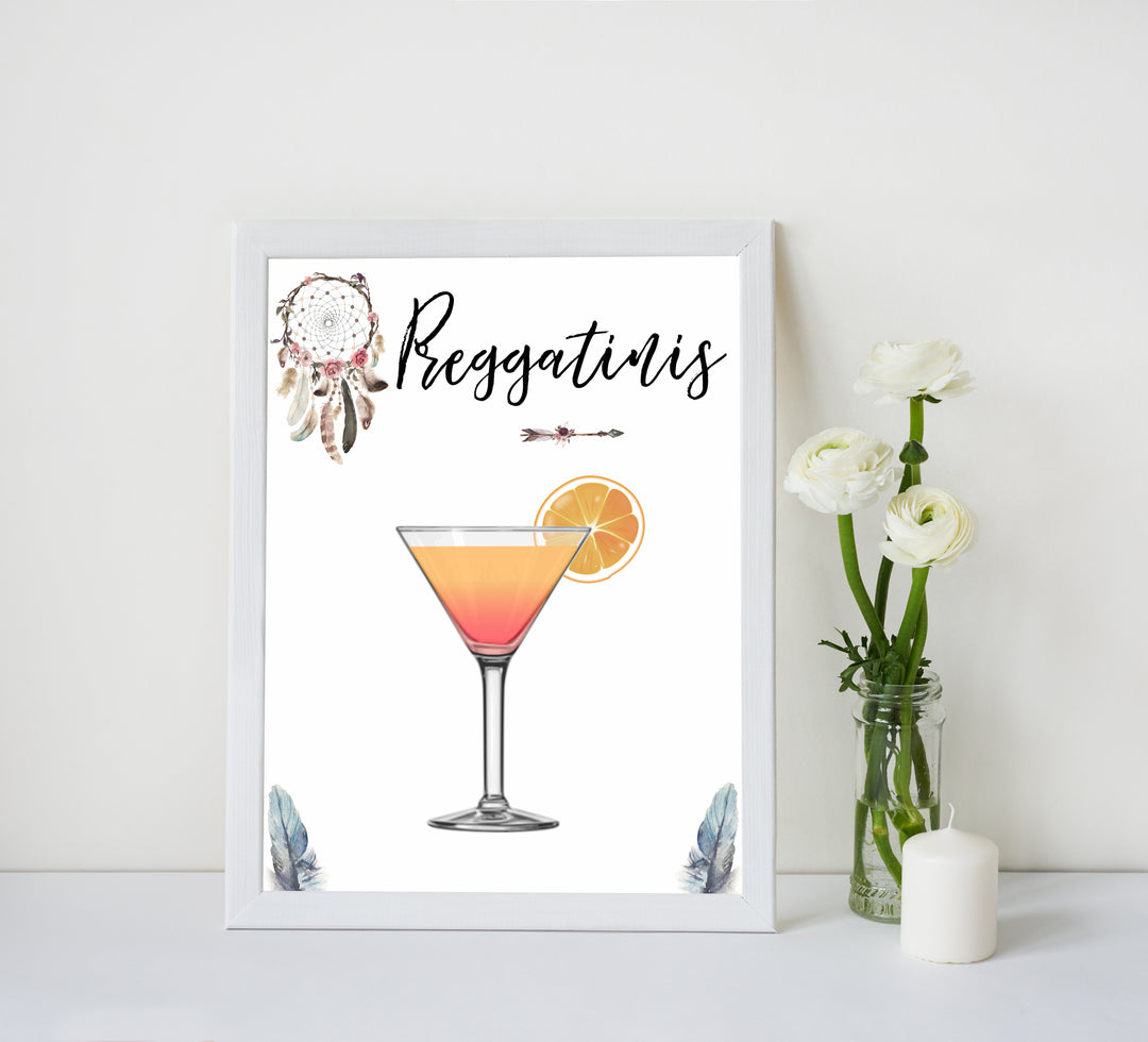 boho baby signs, 8 baby signs, printable baby signs, boho baby decor, fun baby signs, baby shower signs, baby shower decor