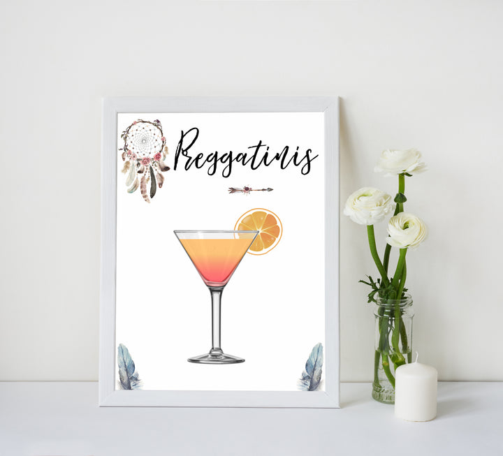 boho baby signs, 8 baby signs, printable baby signs, boho baby decor, fun baby signs, baby shower signs, baby shower decor