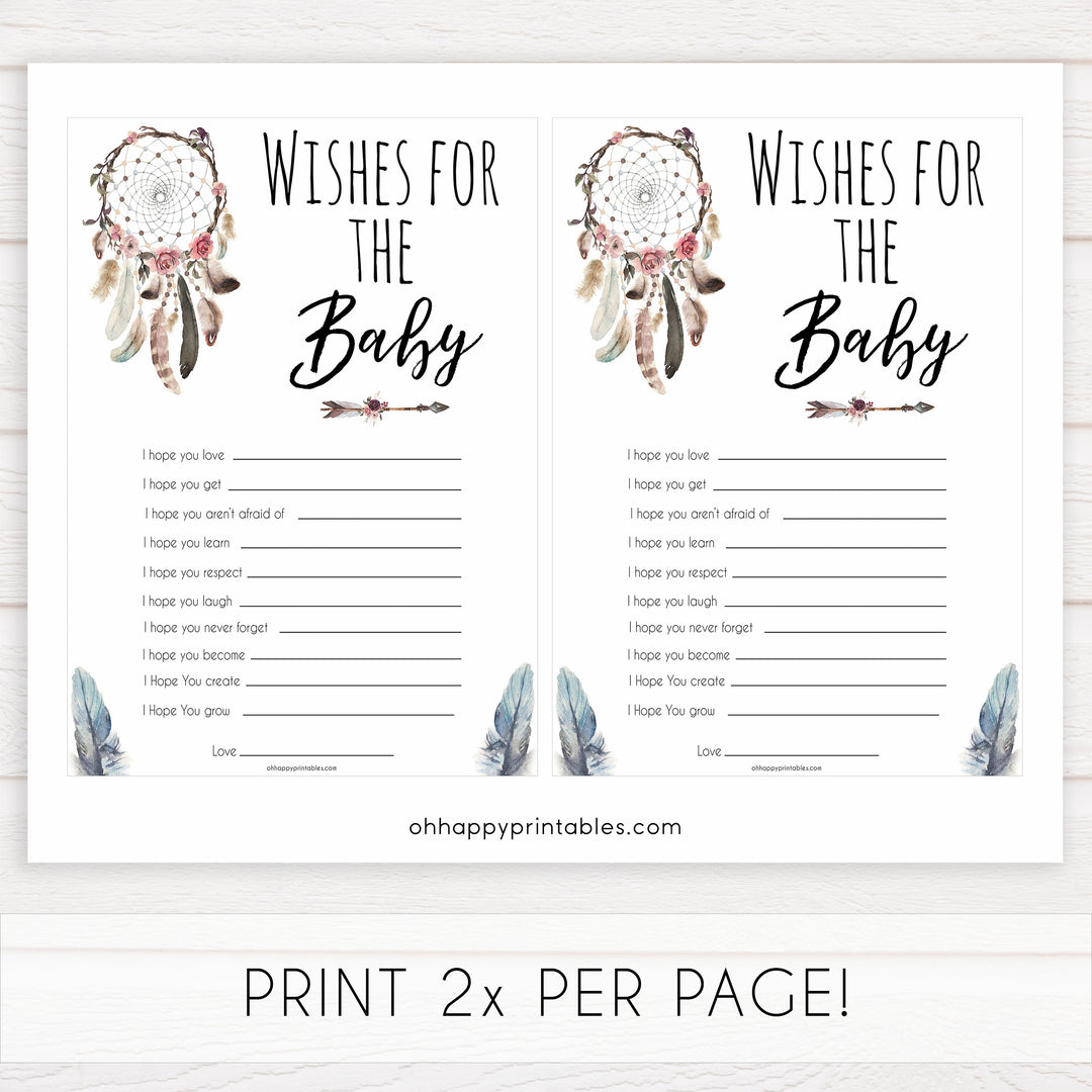 Boho baby games, wishes for the baby baby game, fun baby games, printable baby games, top 10 baby games, boho baby shower, baby games, hilarious baby games