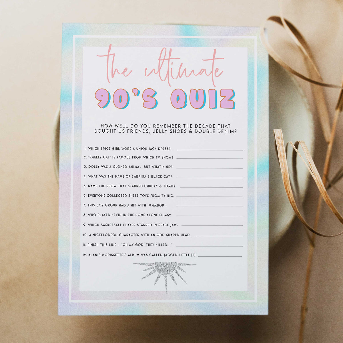 ultimate 90s quiz game, Space cowgirl bachelorette party games, printable bachelorette party games, dirty hen party games, adult party games, disco bachelorette games