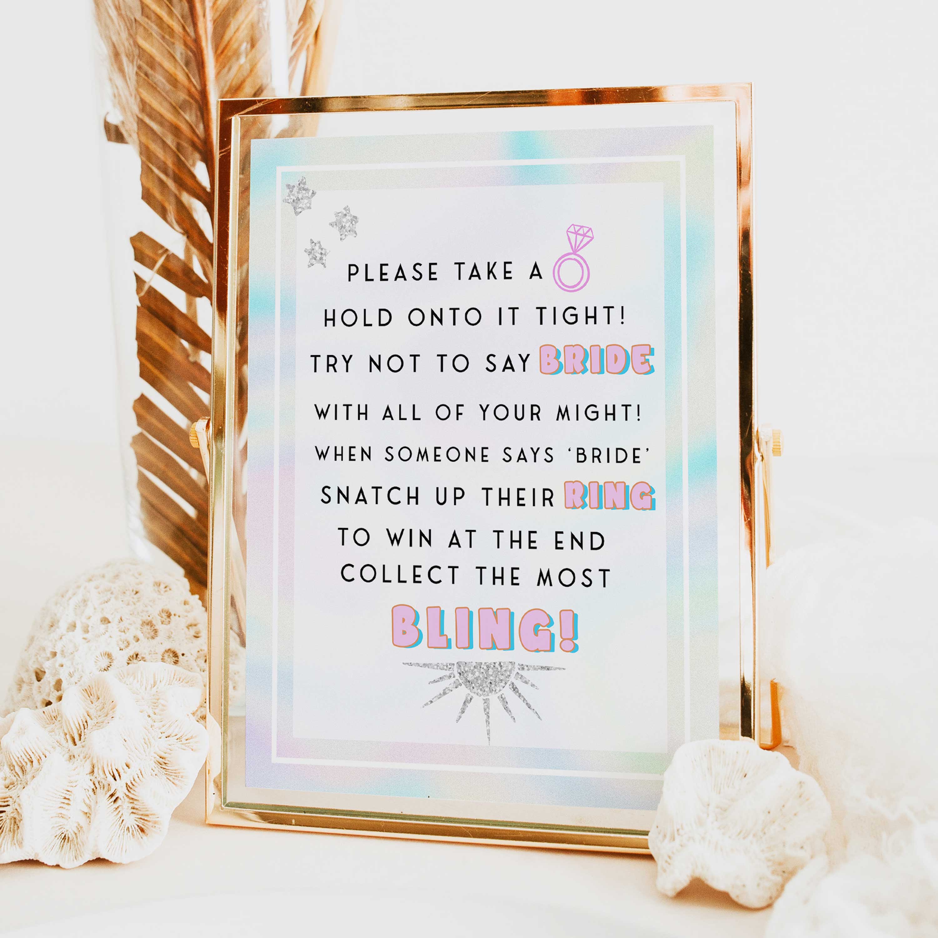 please take a ring game, Space cowgirl bridal shower games, printable bridal shower games, bridal games, bridal shower games, disco bridal games