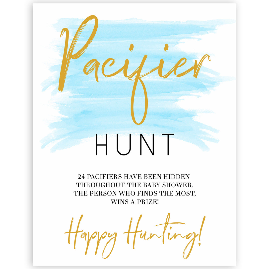 Blue swash, pacifier hunt baby games, baby shower games, printable baby games, fun baby games, boy baby shower games, baby games, fun baby shower ideas, baby shower ideas, boy baby games, blue baby shower