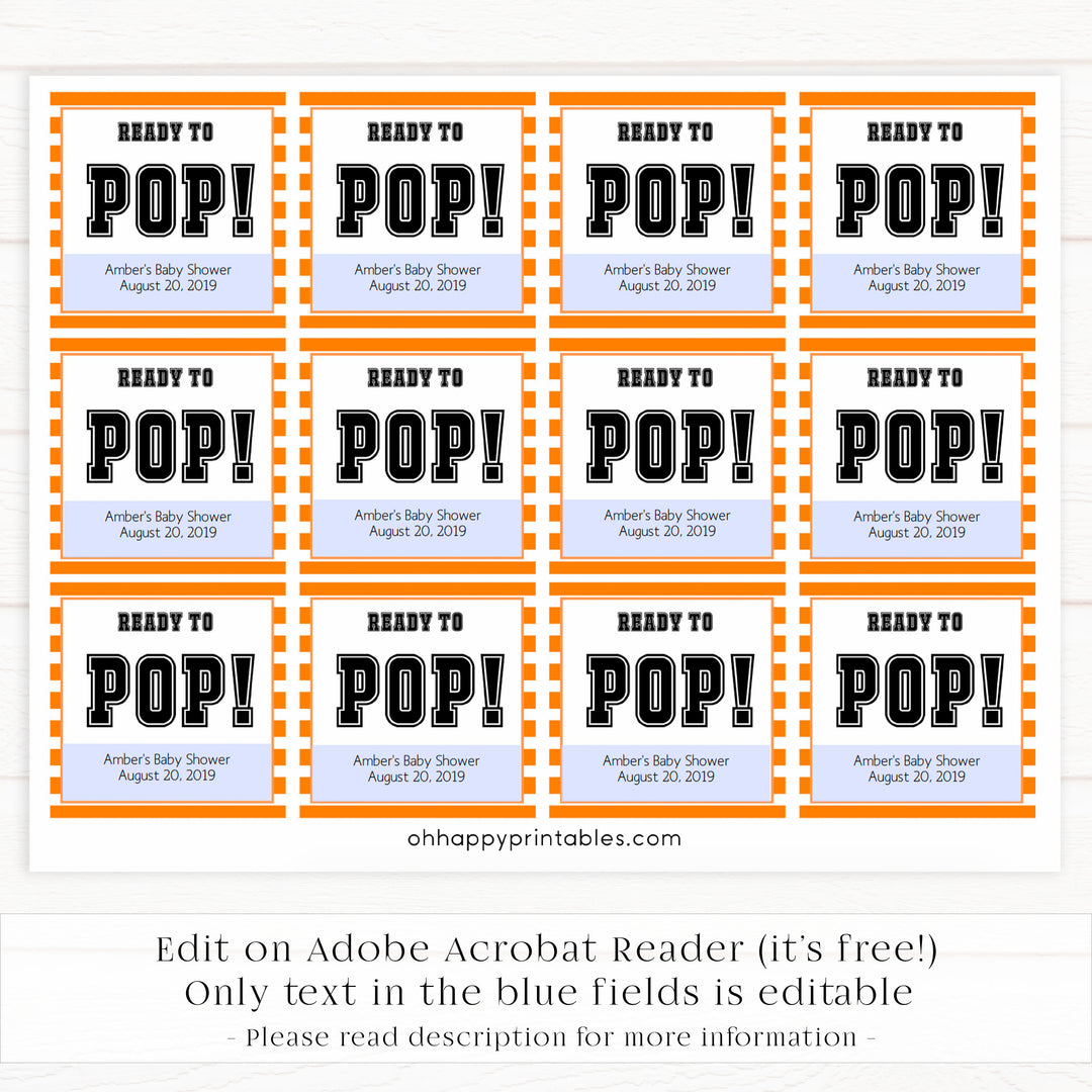 ready to pop tags, pop tags, Printable baby shower games, basketball fun baby games, baby shower games, fun baby shower ideas, top baby shower ideas, basketball baby shower, basketball baby shower ideas