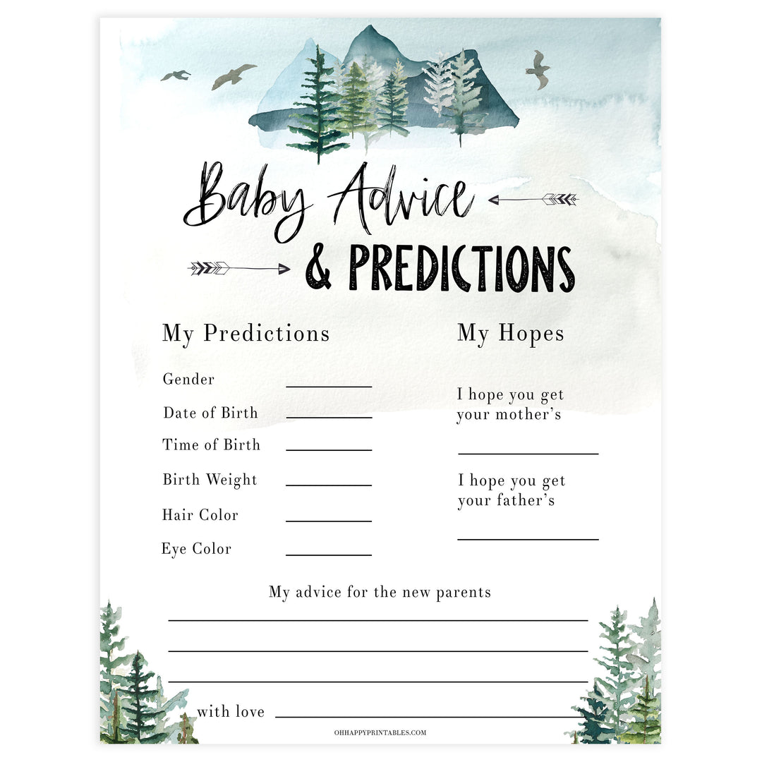 baby advice and predictions game, Printable baby shower games, adventure awaits baby games, baby shower games, fun baby shower ideas, top baby shower ideas, adventure awaits baby shower, baby shower games, fun adventure baby shower ideas
